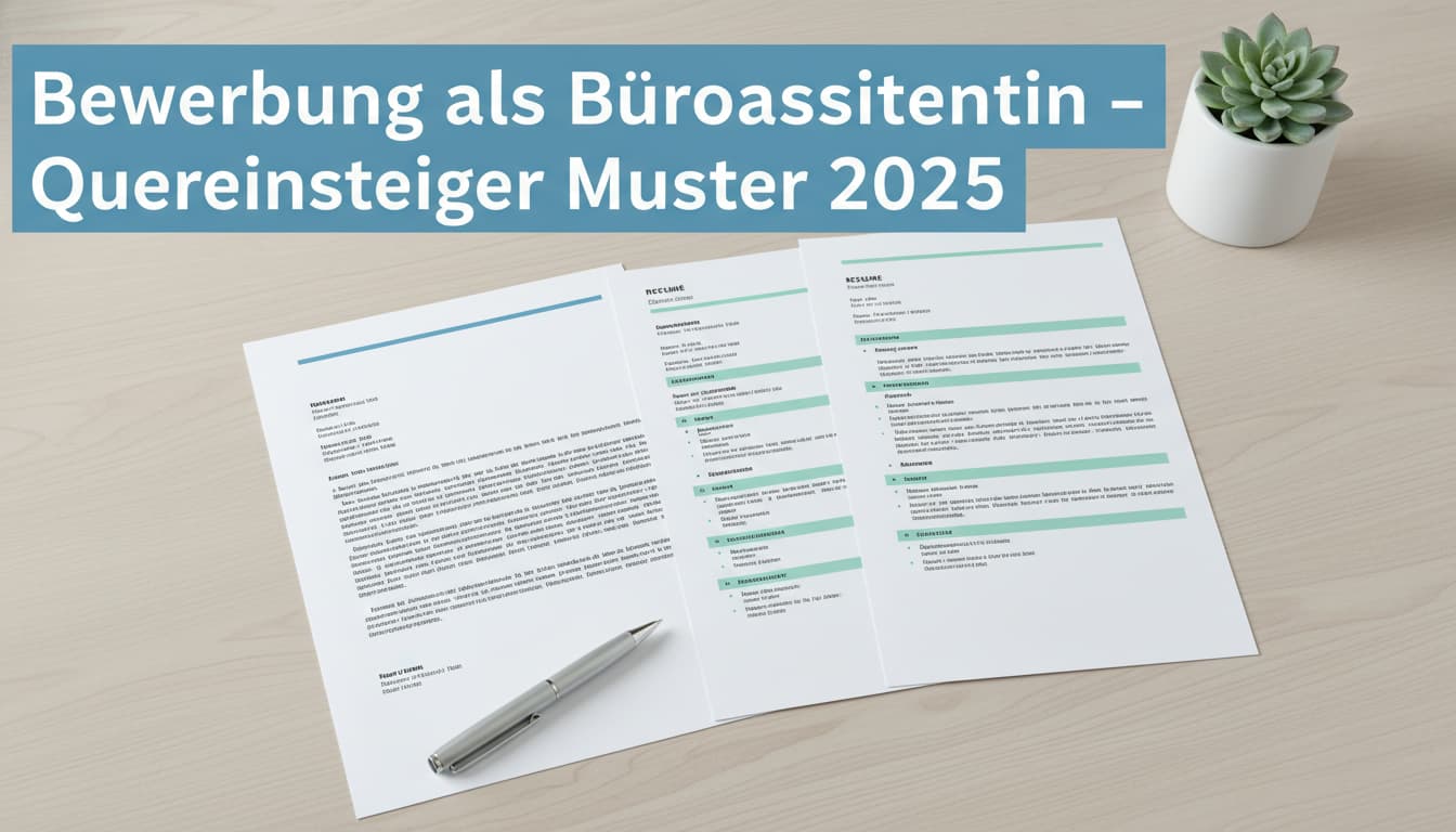 Bewerbung Büroassistentin Quereinsteiger: Muster & Vorlagen 2026
