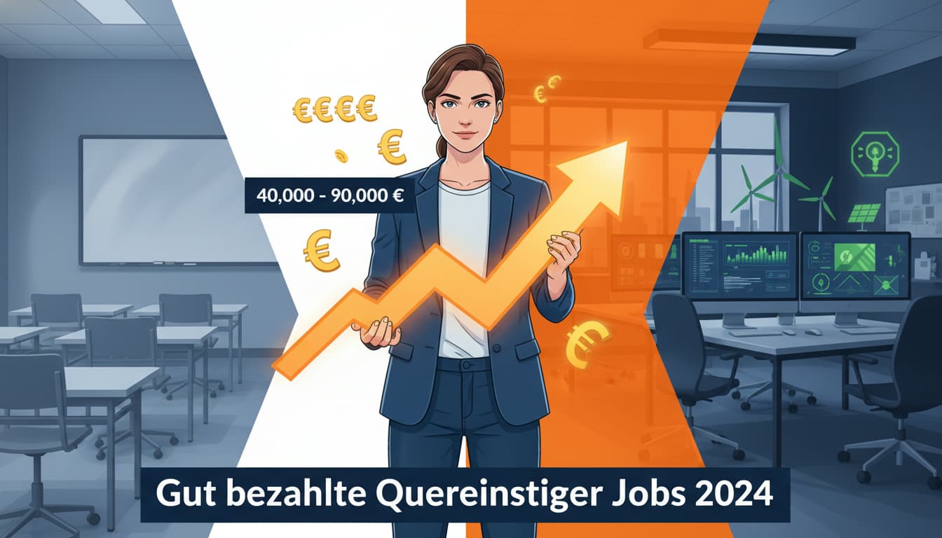 Gut bezahlte Quereinsteiger Jobs: Die besten Berufe mit hohem Gehalt 2026